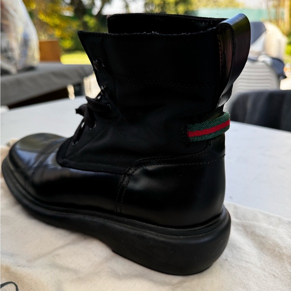 Gucci Vintage Leather Combat Boot - Picture 3 of 10
